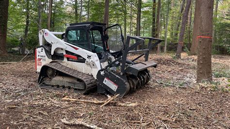 land clearing with bobcat